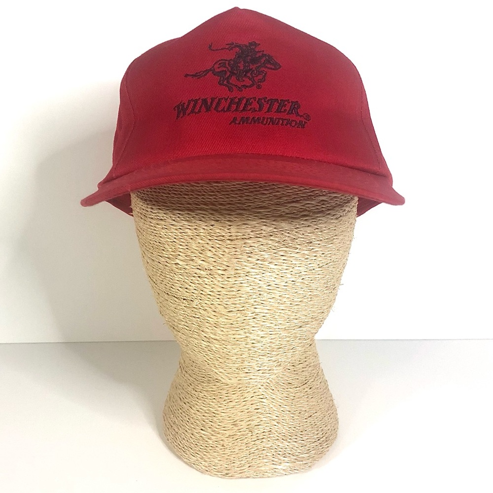 Vintage Winchester Ammunition Red Baseball Cap